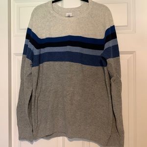 GAP Gray Striped Sweater